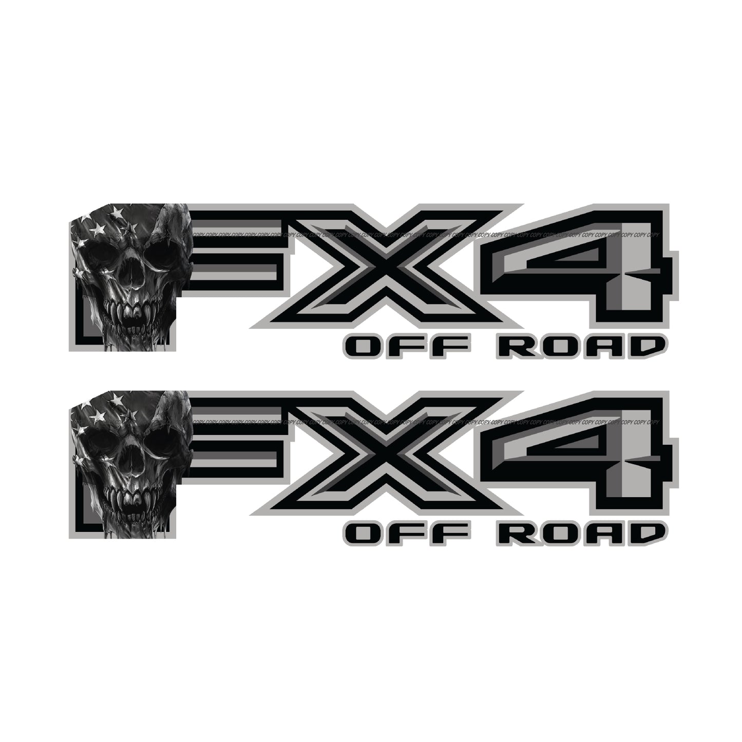 FX4 Off Road Decal Replacement Sticker / Skull