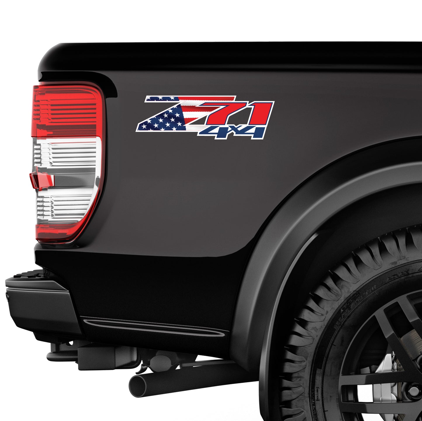 Z71 4x4 Decals USA Flag Stickers Chevy Silverado - F - 1500 2500 HD Stickers