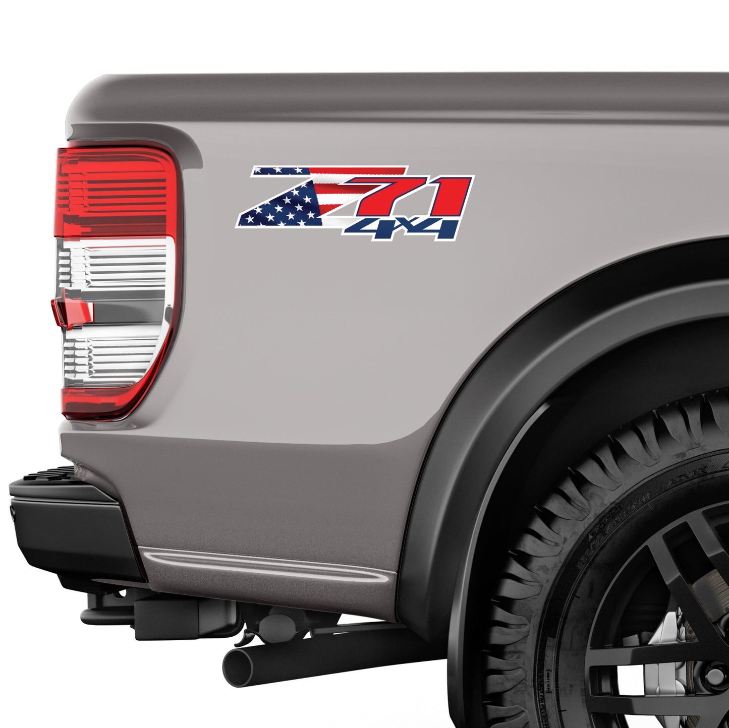 Z71 4x4 Decals USA Flag Stickers Chevy Silverado - F - 1500 2500 HD Stickers