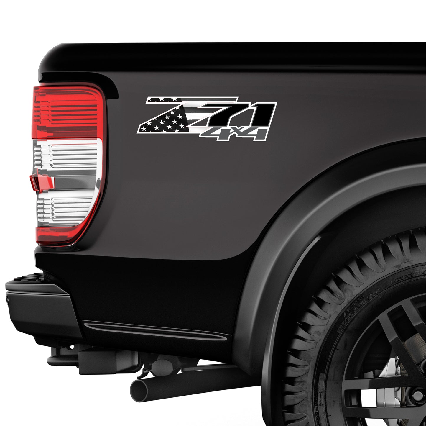 Z71 4x4 Decals USA Flag Stickers Chevy Silverado - F - 1500 2500 HD Stickers