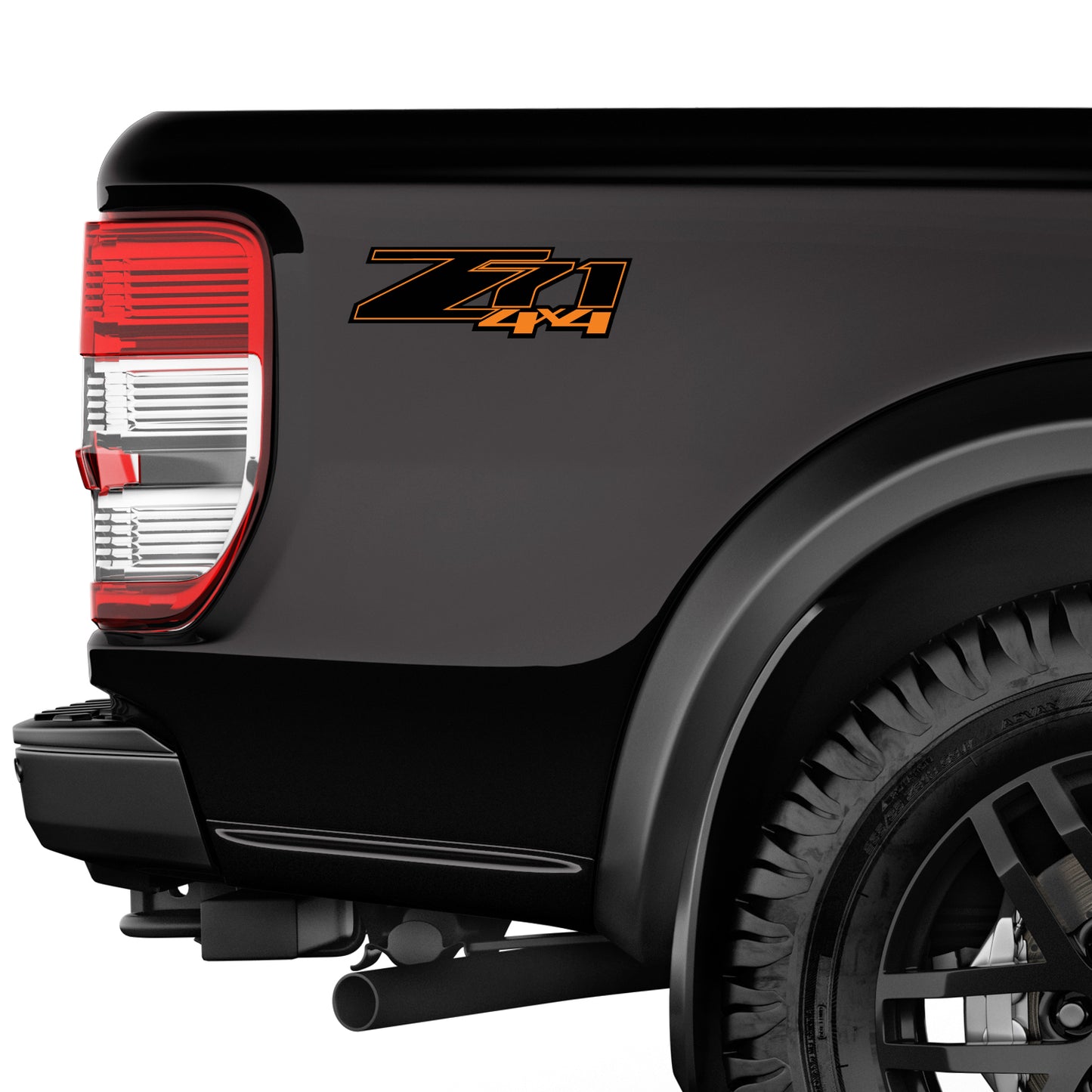 Z71 4x4 Decals Orange Stickers Chevy Silverado - F - 1500 2500 HD Stickers