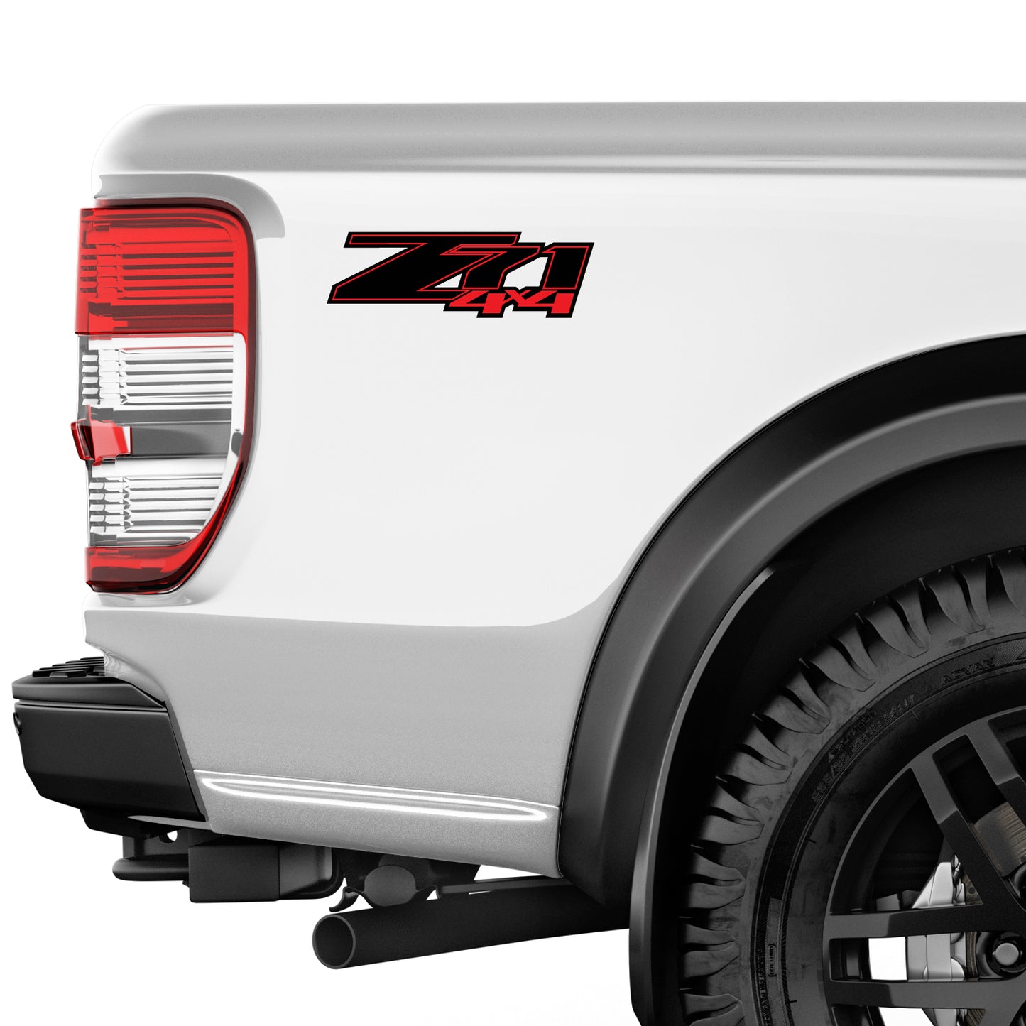 Z71 4x4 Decals Red Stickers Chevy Silverado - F - 1500 2500 HD Stickers