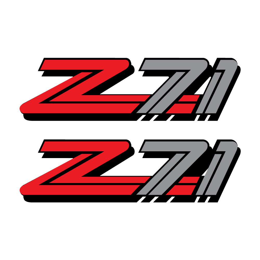 Z71 Offroad Decals Stickers for Chevy Silverado Z71 2001-2006 Bed Side 1500 2500 - TiresFX