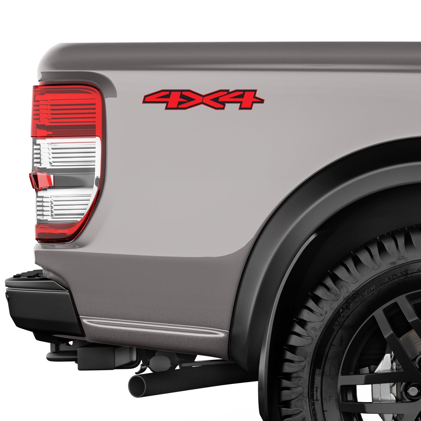 4x4 Off Road RED Decal Replacement Sticker | Bedside Off Road Sticker for 4x4 Truck GMC Sierra Chevy Silverado Suburban 2019 2020 - TiresFX