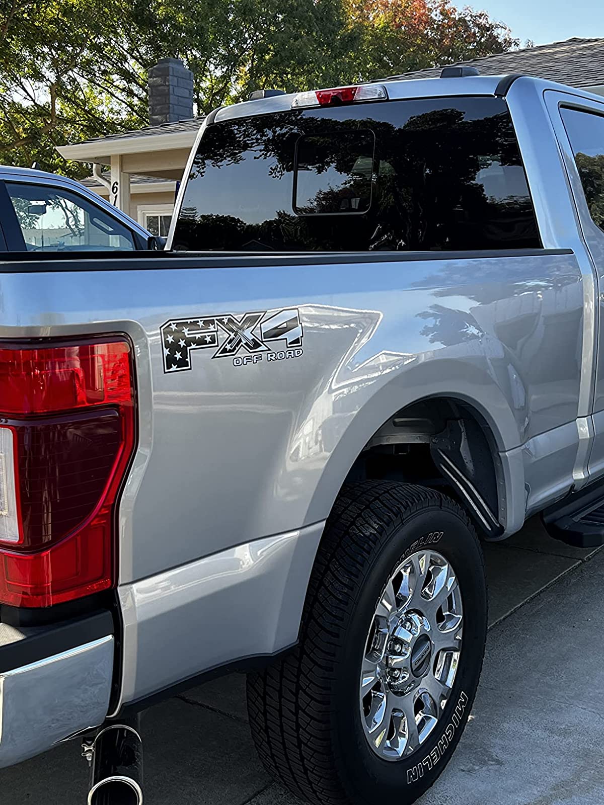 FX4 Off Road Decal USA Black Flag Replacement Sticker Ford F 150 Bedside Emblem for 4x4 Truck Super Duty F250 F350 F450