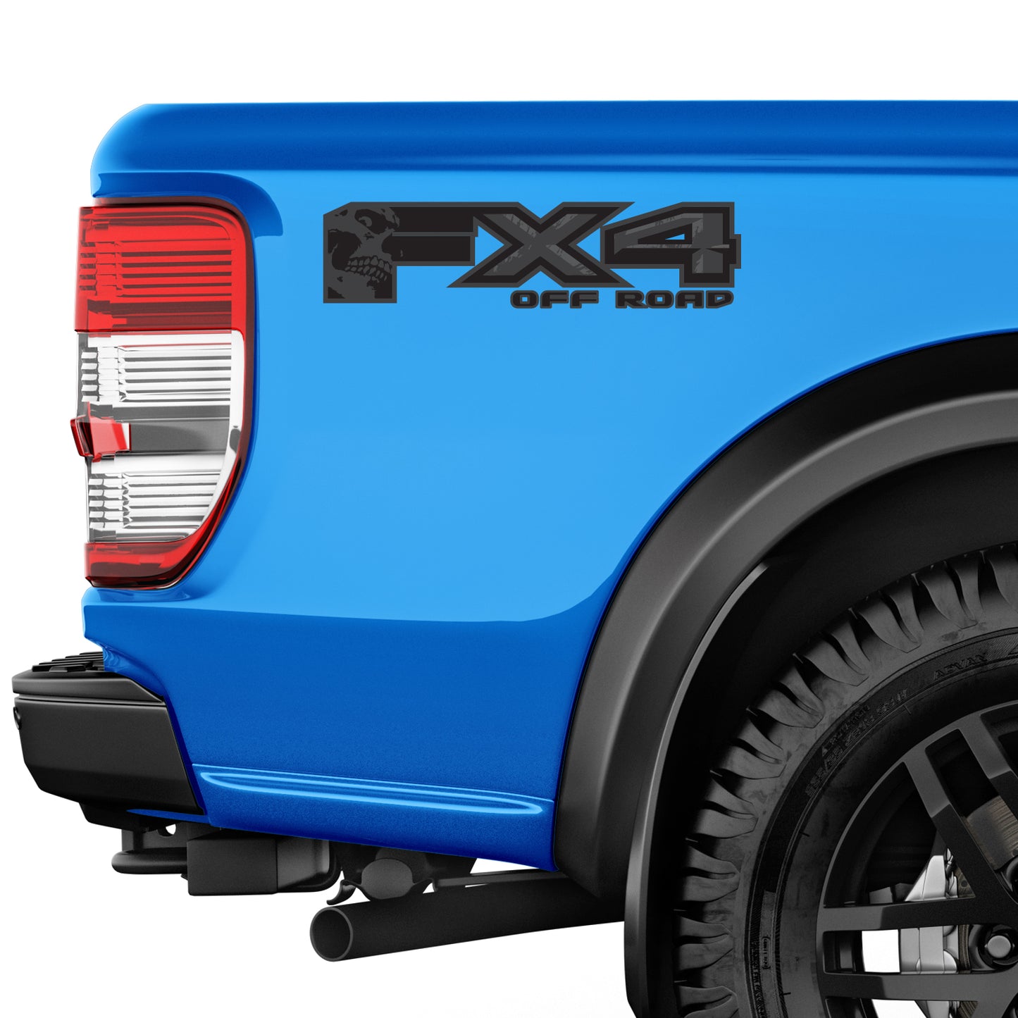FX4 Off Road Skull Decal Replacement Sticker Ford F 150 Bedside Emblem for 4x4 Truck Super Duty