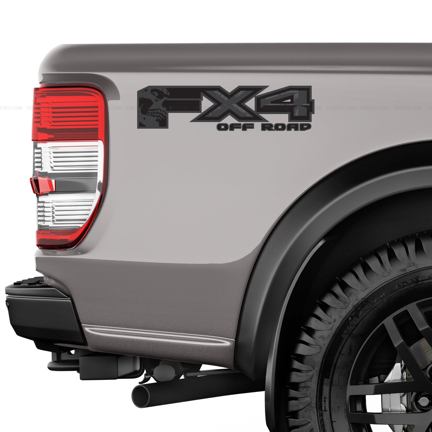 FX4 Off Road Skull Decal Replacement Sticker Ford F 150 Bedside Emblem for 4x4 Truck Super Duty