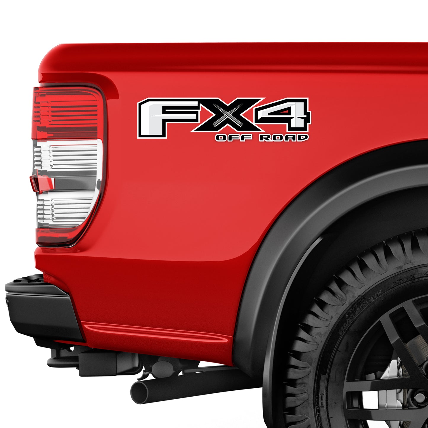 FX4 Off Road Bullets Decal Replacement Sticker Ford F 150 Bedside Emblem for 4x4 Truck Super Duty