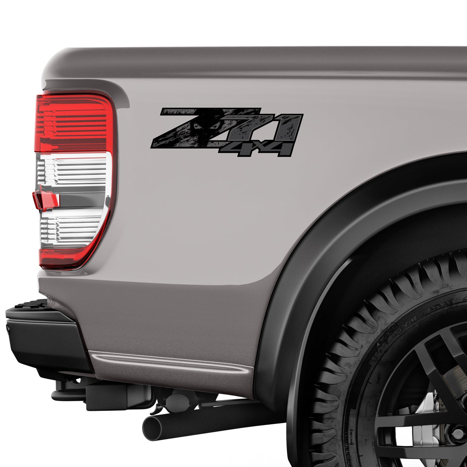Z71 4x4 Decals Black Skull Sticker - TiresFX