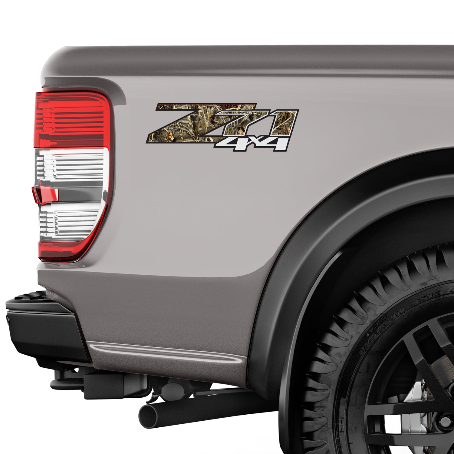 Z71 4x4 Realtree Camo (Set of 2 Decals) - F - 1500 2500 HD Stickers - TiresFX