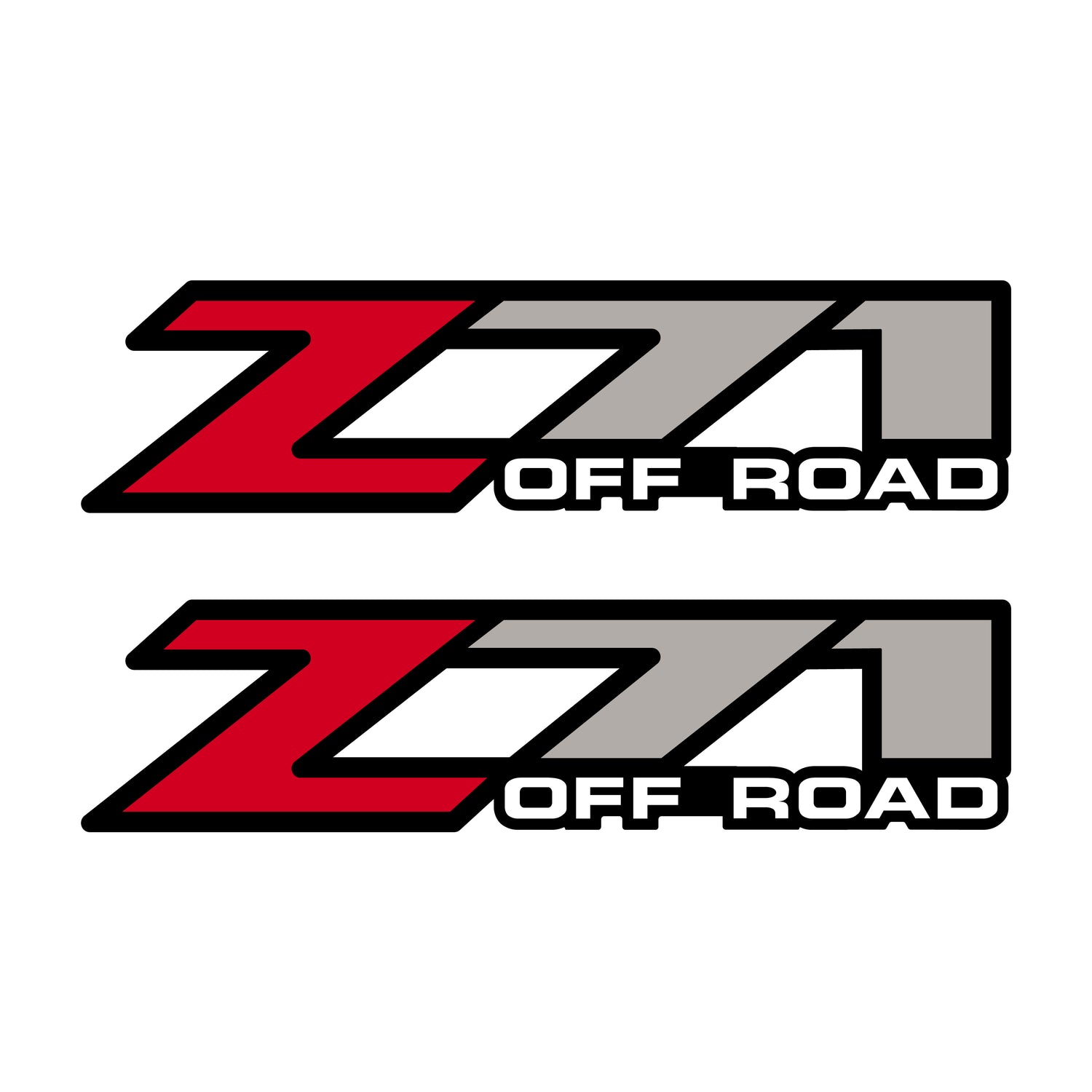 Z71 Offroad Decals Stickers for Chevy Silverado Z71 2001-2006 Bed Side 1500 2500 HD 01-06 - TiresFX
