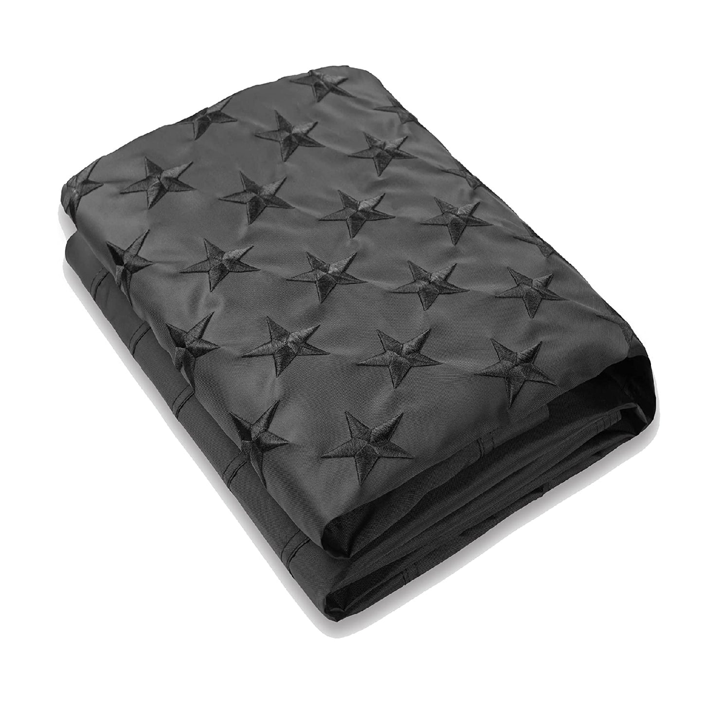 All Black American Flag Embroidered Stars 3x5 Ft - TiresFX