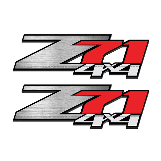 Z71 4x4 Decals Metal Stickers Chevy Silverado - F - 1500 2500 HD Stickers