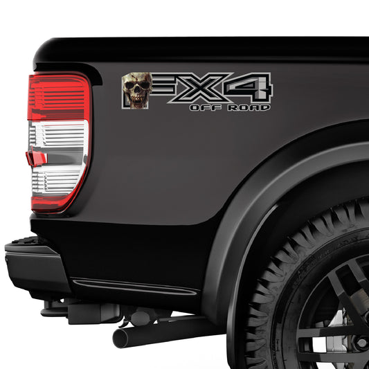FX4 Off Road Decal Replacement Sticker / Skull Pixel Camo