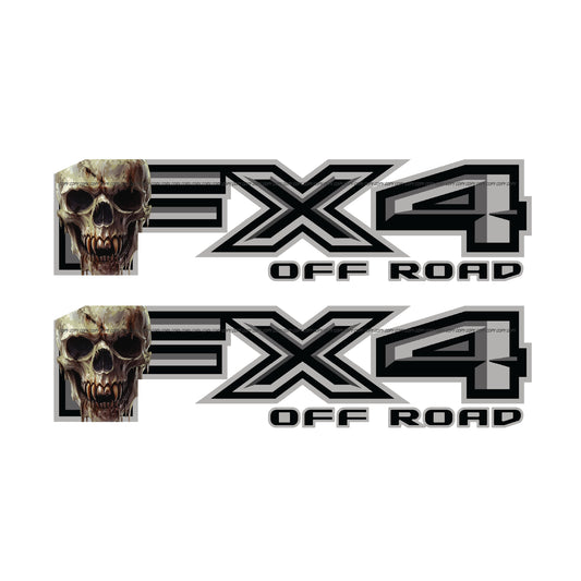 FX4 Off Road Decal Replacement Sticker / Skull Pixel Camo