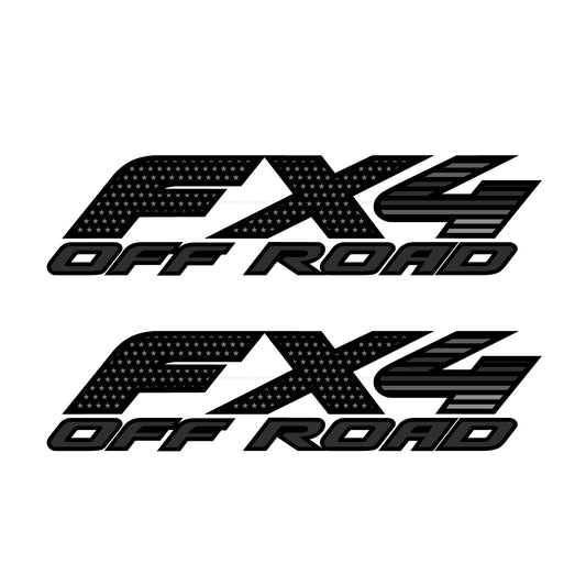 FX4 Off Road Decals US Flag Stickers - F (1997-2010) Super Duty F250 F350 F450
