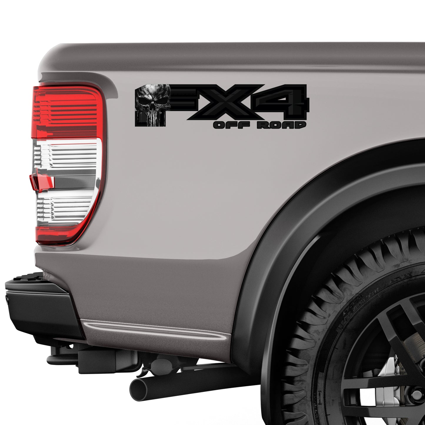 FX4 Off Road Skull Decal Replacement Sticker Ford F 150 Bedside Emblem for 4x4 Truck Super Duty