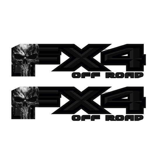 FX4 Off Road Skull Decal Replacement Sticker Ford F 150 Bedside Emblem for 4x4 Truck Super Duty
