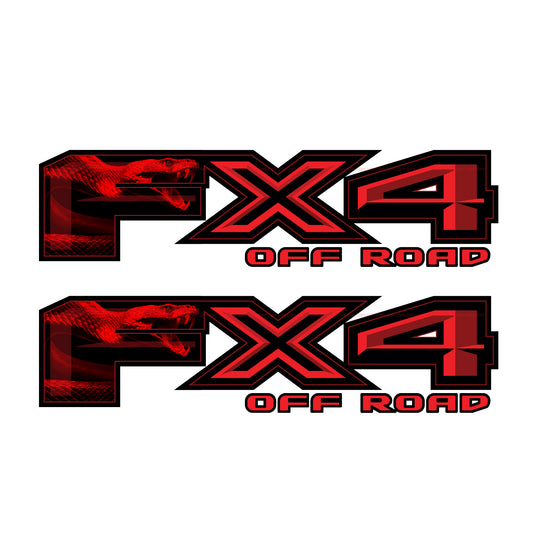 FX4 Off Road Snake Decal Replacement Sticker Ford F 150 Bedside Emblem for 4x4 Truck Super Duty