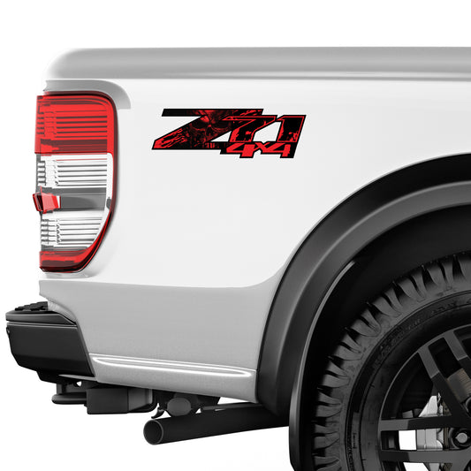 Z71 4x4 Decals Skull Stickers Chevy Silverado - F - 1500 2500 HD Stickers