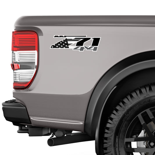 Z71 4x4 Decals USA Flag Stickers Chevy Silverado - F - 1500 2500 HD Stickers
