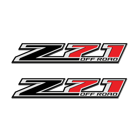 Z71 Offroad Truck Decals Z-Black - 2014-2018 Bedside Stickers - TiresFX