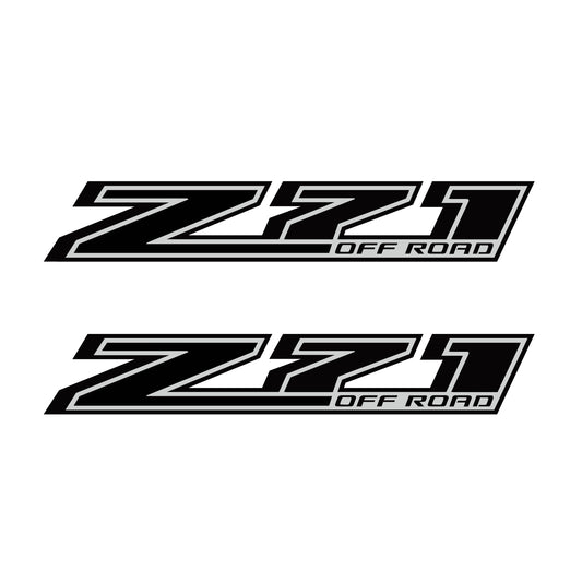 Z71 Offroad Truck Black Blackout Stickers Decals (2014-2018) - TiresFX