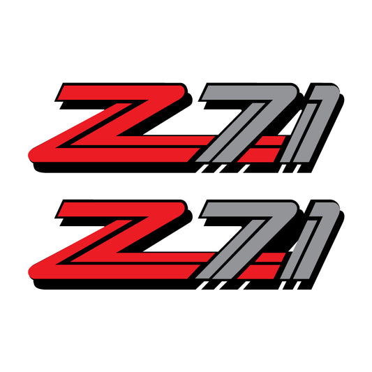 Z71 Offroad Decals Stickers for Chevy Silverado Z71 2001-2006 Bed Side 1500 2500 - TiresFX