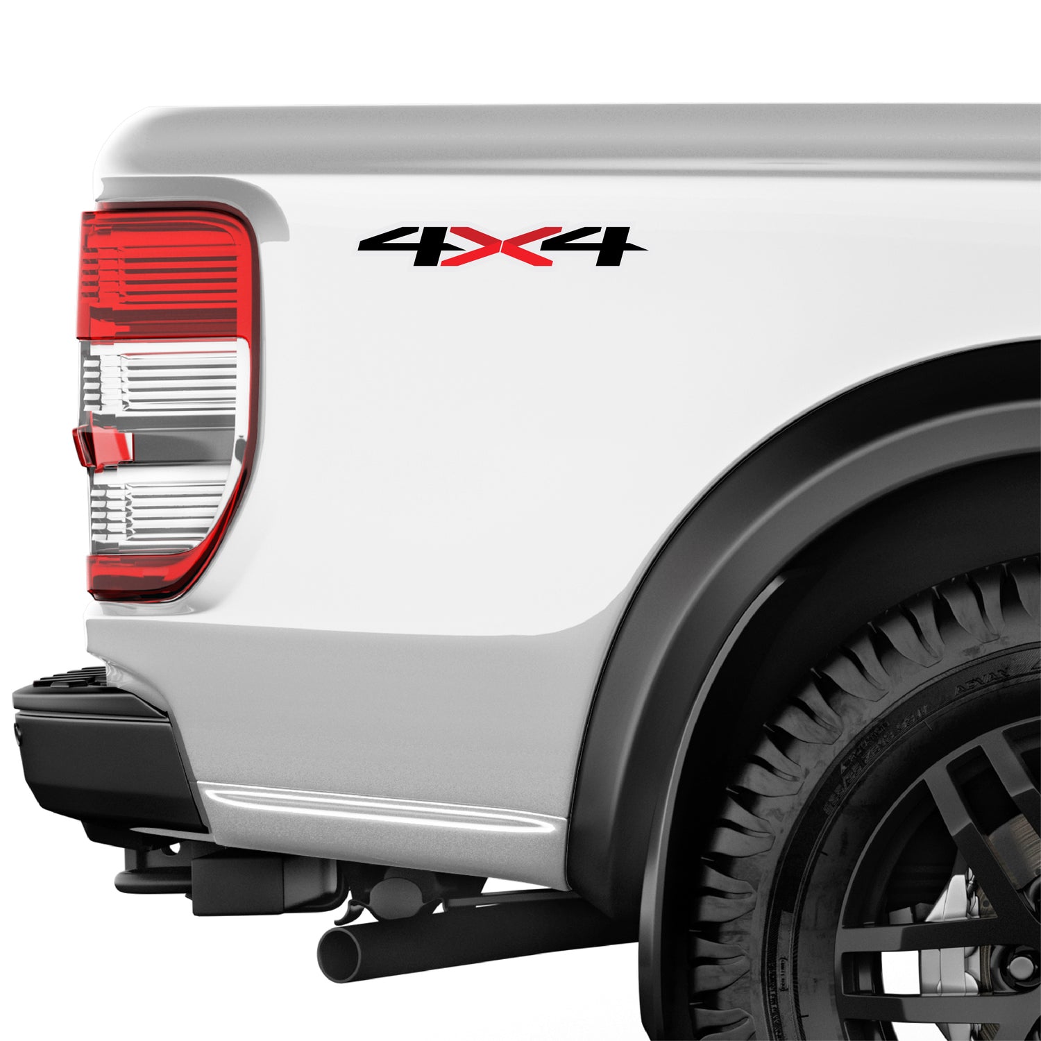 4x4 Off Road Black Decal Replacement Sticker | Bedside Off Road
