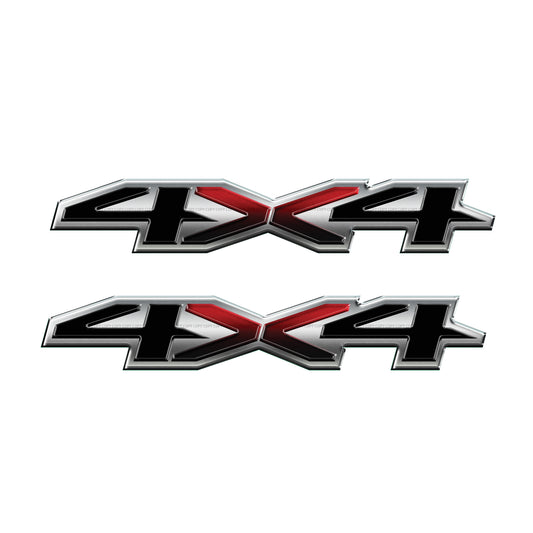4x4 Off Road Metal Decal Replacement Sticker | Bedside Off Road Sticker for 4x4 Truck GMC Sierra Chevy Silverado Suburban 2019 2020 - TiresFX