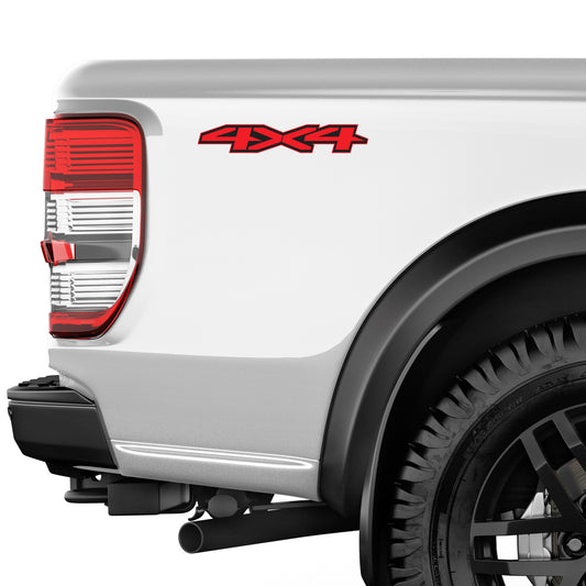 4x4 Off Road RED Decal Replacement Sticker | Bedside Off Road Sticker for 4x4 Truck GMC Sierra Chevy Silverado Suburban 2019 2020 - TiresFX