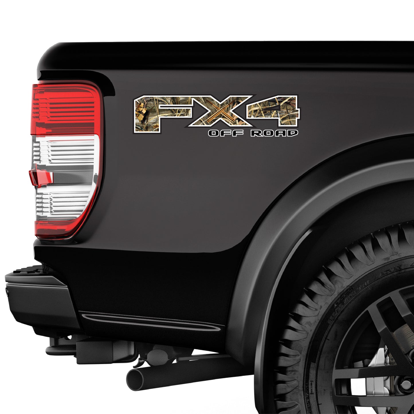 FX4 Off Road Camo Decal Replacement Sticker Ford F 150 Bedside Emblem for 4x4 Truck Super Duty