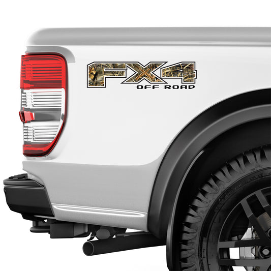FX4 Off Road Camo Decal Replacement Sticker Ford F 150 Bedside Emblem for 4x4 Truck Super Duty