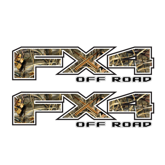 FX4 Off Road Camo Decal Replacement Sticker Ford F 150 Bedside Emblem for 4x4 Truck Super Duty