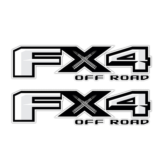 FX4 Off Road Bullets Decal Replacement Sticker Ford F 150 Bedside Emblem for 4x4 Truck Super Duty