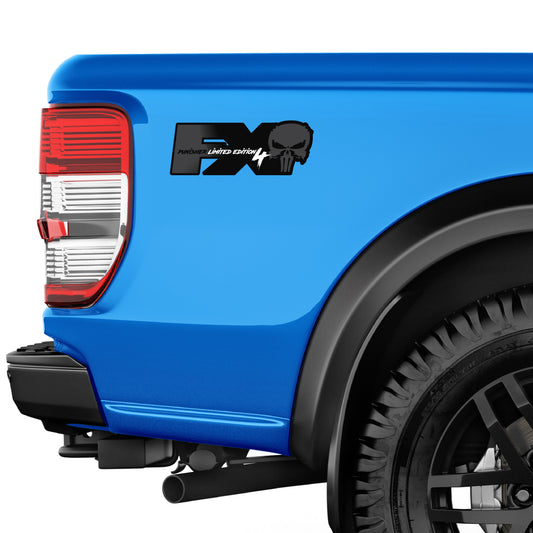 FX4 Punisher Off Road Decal Replacement Sticker Ford F 150 Bedside Emblem for 4x4 Truck Super Duty F250 F350 F450