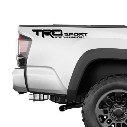 TRD Sport Decals for Tacoma, Racing Development Sticker | Black - TiresFX