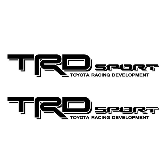 TRD Sport Decals for Tacoma, Racing Development Sticker | Black - TiresFX