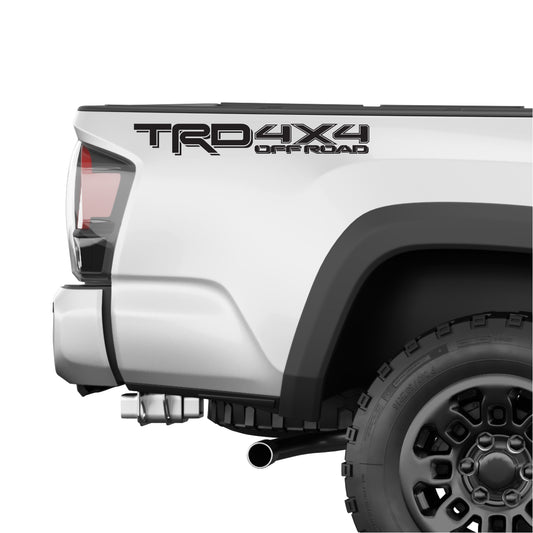 TRD 4x4 Off Road Decals Stickers | Black - TiresFX