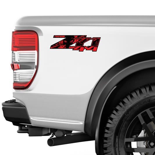Z71 4x4 Decals Red Skull Sticker - TiresFX