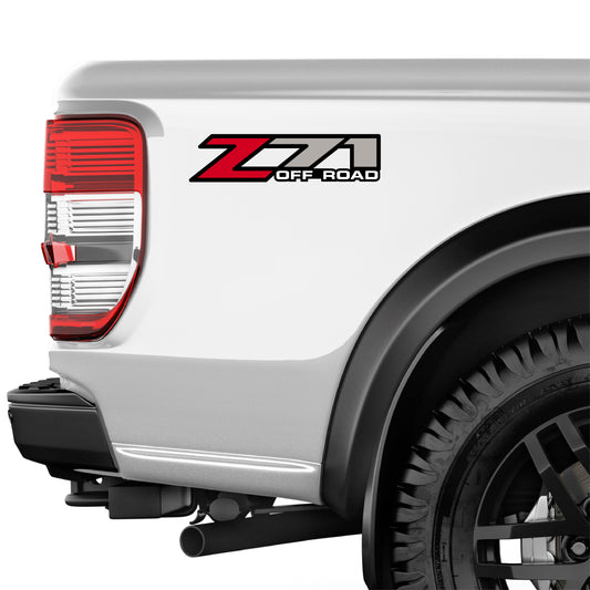 Z71 Offroad Decals Stickers for Chevy Silverado Z71 2001-2006 Bed Side 1500 2500 HD 01-06 - TiresFX