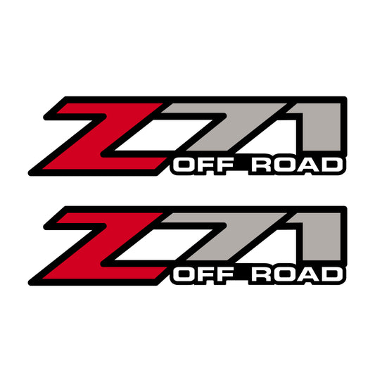 Z71 Offroad Decals Stickers for Chevy Silverado Z71 2001-2006 Bed Side 1500 2500 HD 01-06 - TiresFX